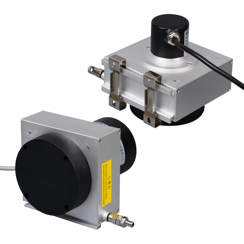 拉繩位移傳感器閘門開度儀高精度拉繩編碼器模擬量數(shù)字量信號輸出電子尺